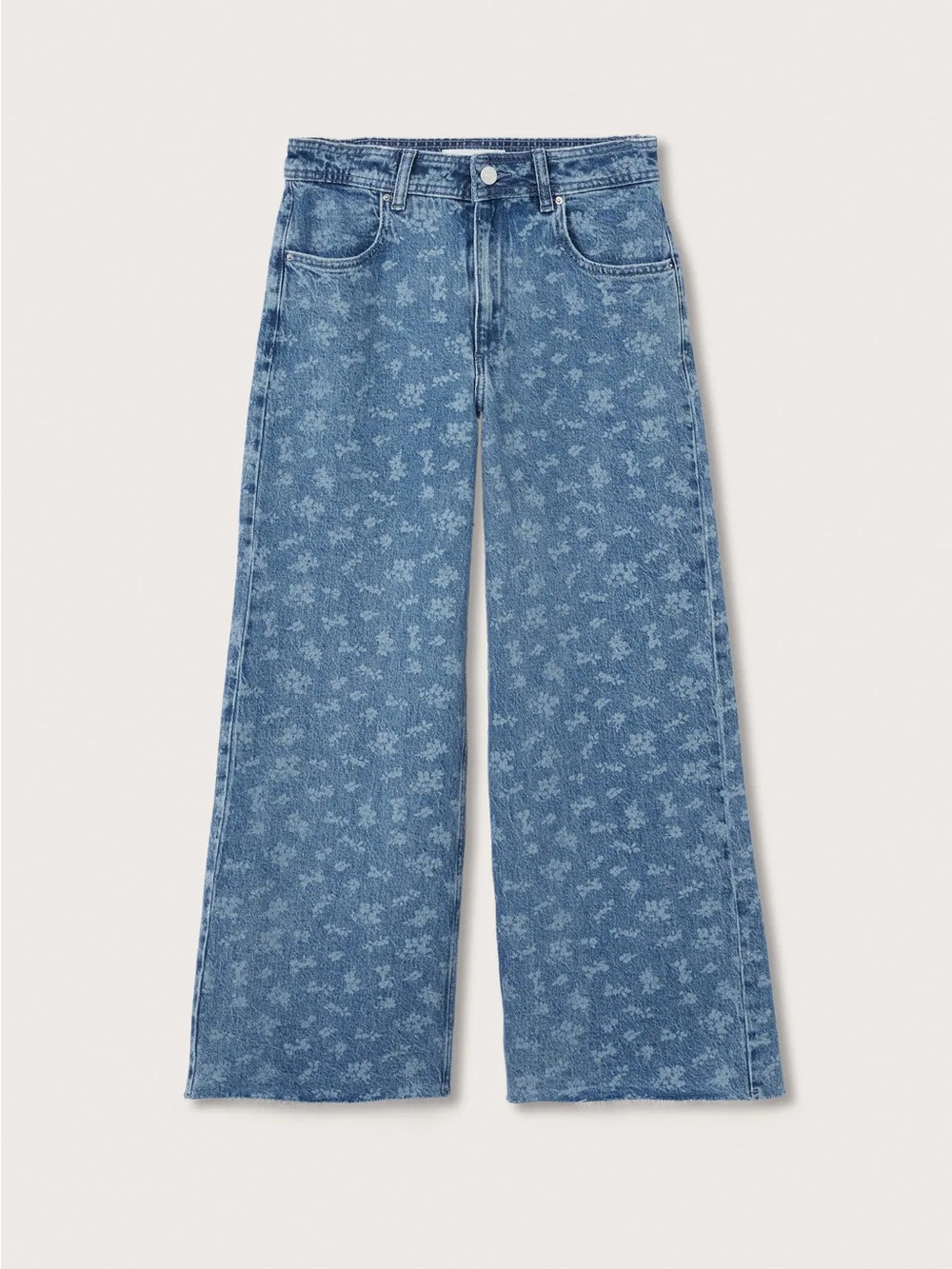 MANGO Floral-Print Jeans